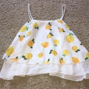 Flowy lemon tank